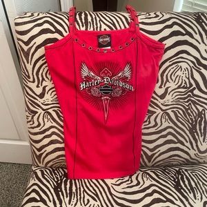 Harley-Davidson grommet detail tank top. Adamec HD- Orange Park, Fl